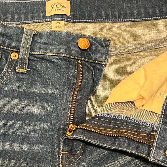 J Crew Cropped Slim Boyfriend Jean, Med Wash, 29 - Picture 4 of 10